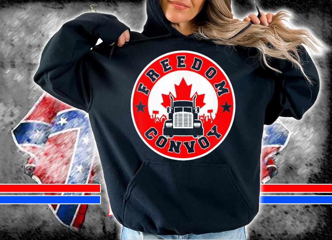 Canada Freedom Convoy 2022 Maple Leaf Canadian Truckers T-Shirt