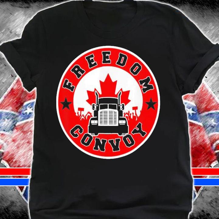 Canada Freedom Convoy 2022 Maple Leaf Canadian Truckers T-Shirt