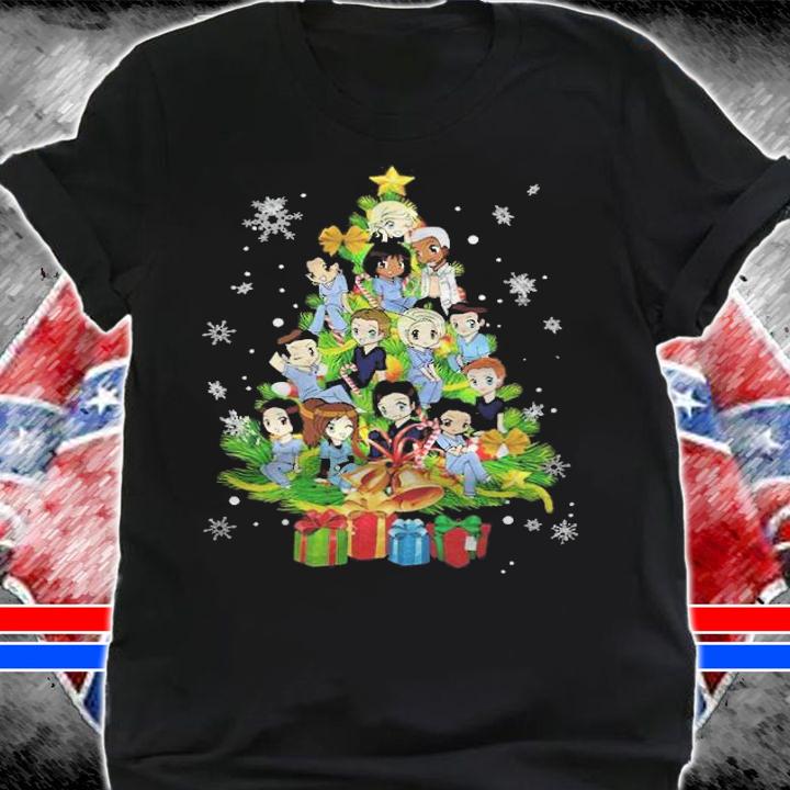 Grey's Anatomy Chibi Christmas Tree Shirt shirt