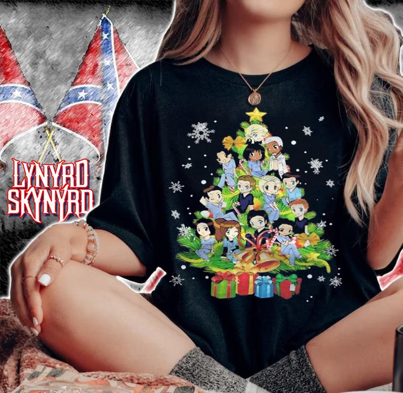 Grey's Anatomy Chibi Christmas Tree Shirt woman shirt
