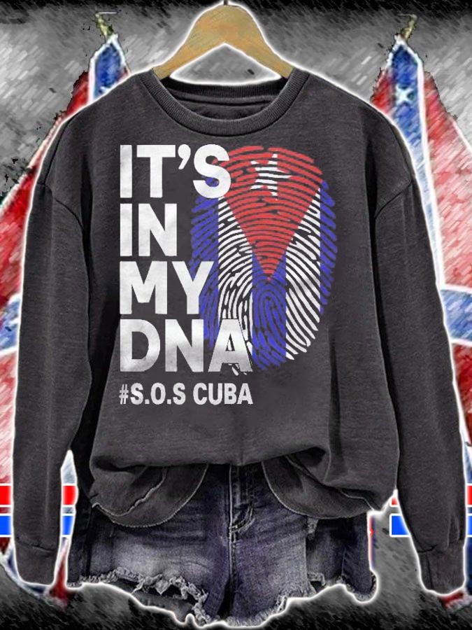 Its In My Dna Cuba Flag Cuban Pride Mens Womens Gift Shirt sweatshirt