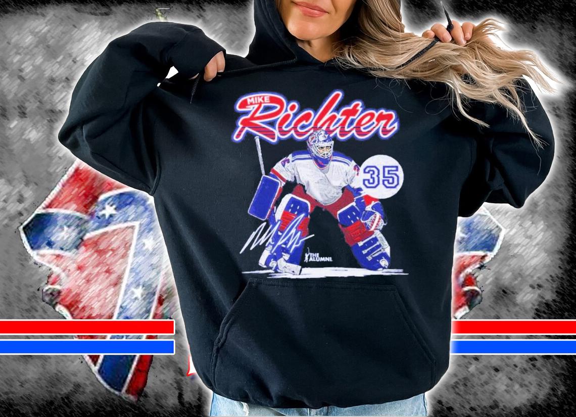 Mike Richte New York R Retro NHLA Hockey Signatures Shirt hoodie