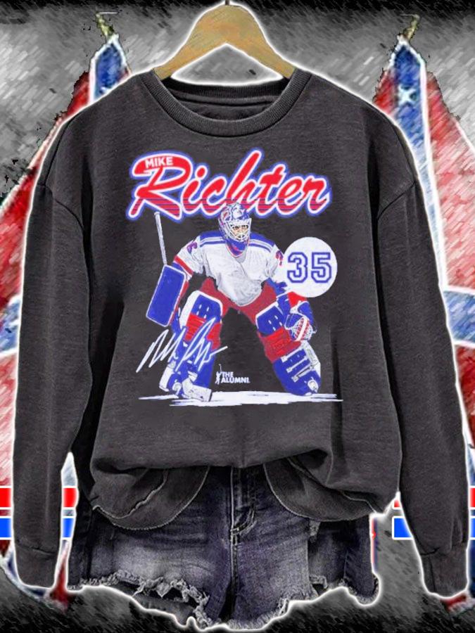Mike Richte New York R Retro NHLA Hockey Signatures Shirt sweatshirt