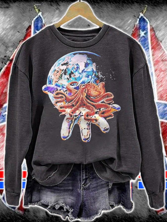 Octopus tentacle motif squid ocean animals Octopuses T-shirt sweatshirt