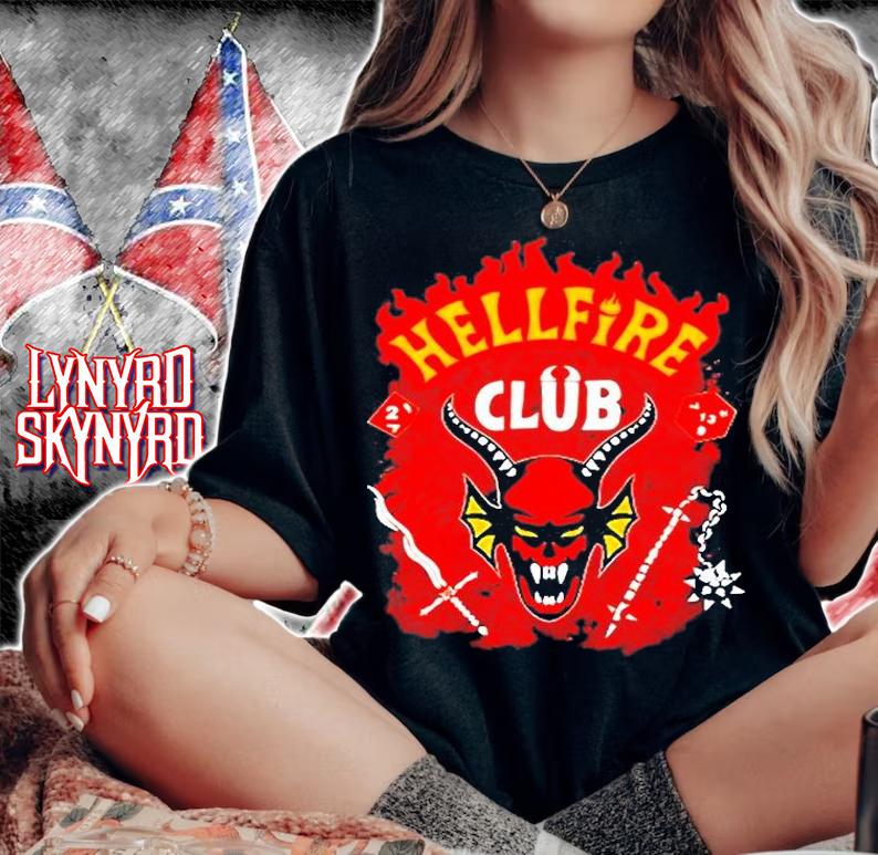 Stranger Things 4 Hellfire Club Chapter One T-Shirt woman shirt