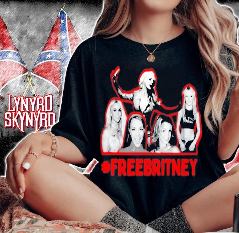 #Freebritney hashtag t-shirt