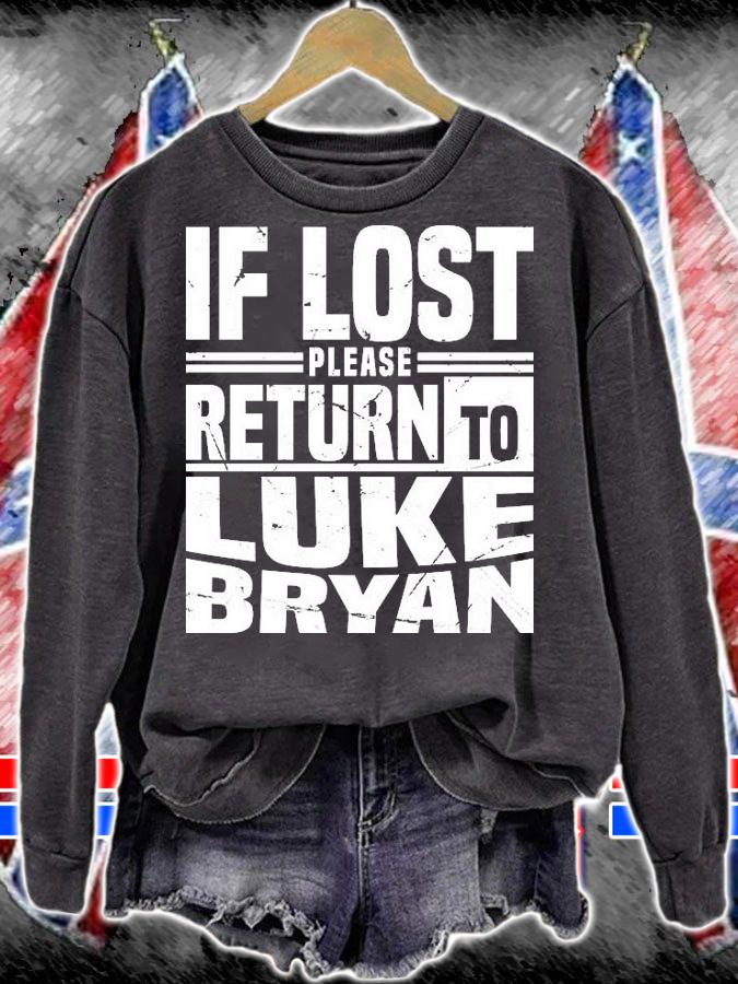 If Lost Please Return To Luke Bryan T-Shirt