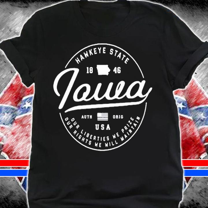 Iowa Us State Travel Vacation Shirts Io Usa T-Shirt shirt