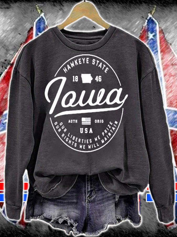 Iowa Us State Travel Vacation Shirts Io Usa T-Shirt sweatshirt