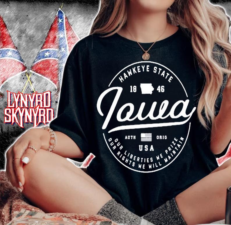 Iowa Us State Travel Vacation Shirts Io Usa T-Shirt woman shirt