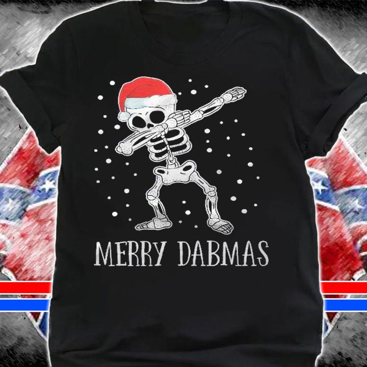 Merry Dabmas Shirt Funny Dabbing Skeleton Christmas Dab Gift Shirt shirt