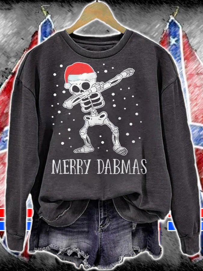Merry Dabmas Shirt Funny Dabbing Skeleton Christmas Dab Gift Shirt sweatshirt