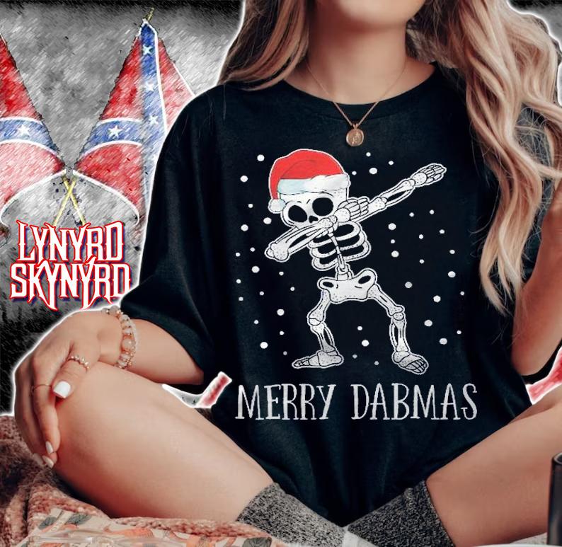 Merry Dabmas Shirt Funny Dabbing Skeleton Christmas Dab Gift Shirt woman shirt