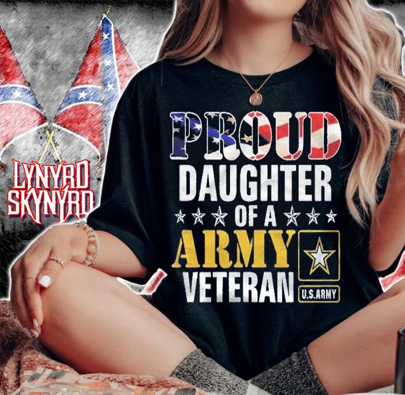 Proud Daughter Of A Army Veteran American Flag Military Gift Pullover Shirt woman shirt