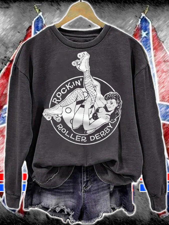 Rockin Roller Derby Slim Fit Shirt sweatshirt