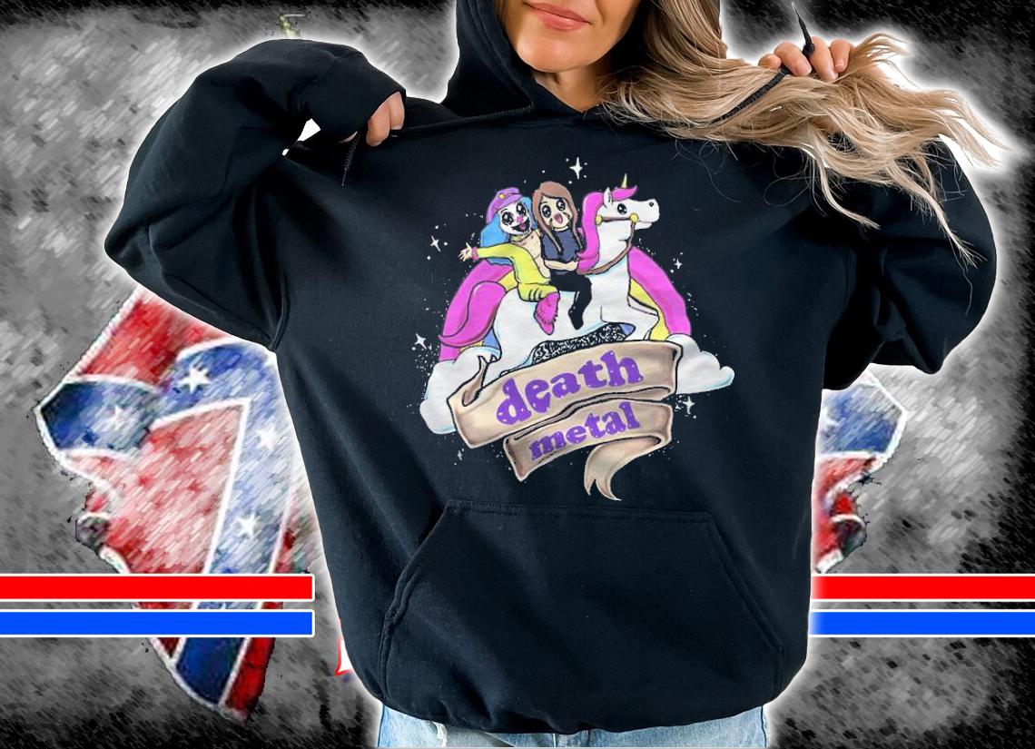 Toki And Dr. Rockzo Riding Unicorn Death Metal Shirt hoodie
