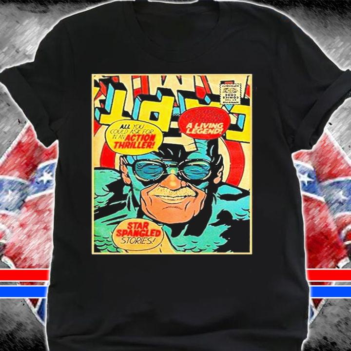 Captain America Parody Stan Lee Fan Art Captain Comic Book Cover T-Shirt shirt