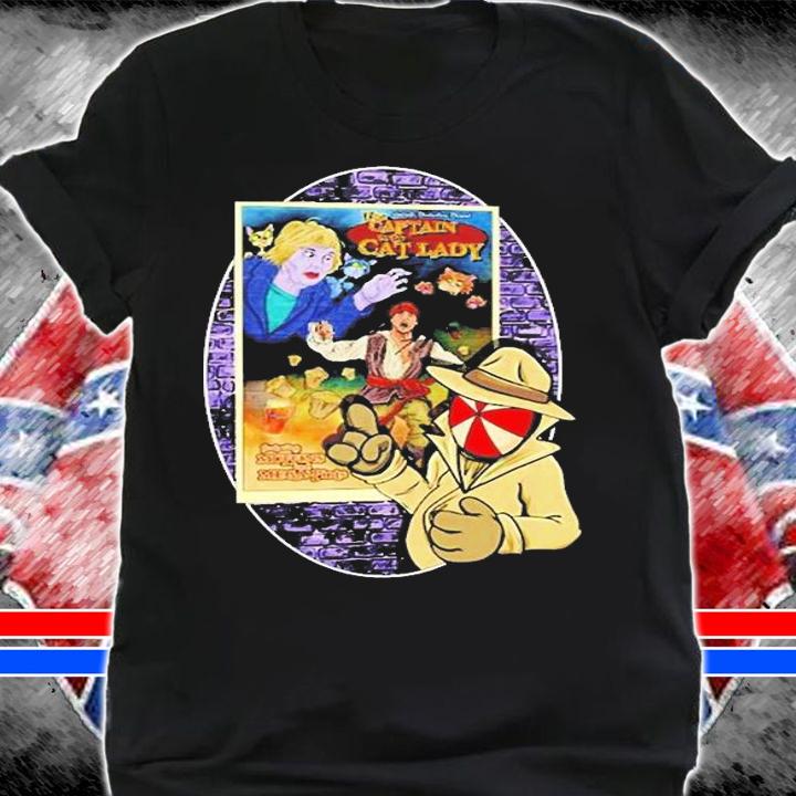 Captain And The Cat Lady T-Shirt shirt