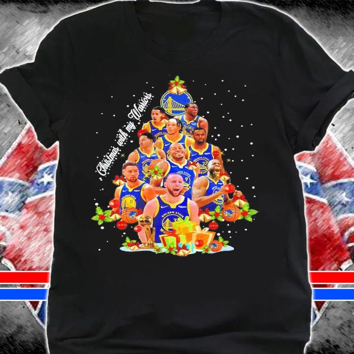 Christmas With My Golden State Warriors Christmas Tree Shirt shirt