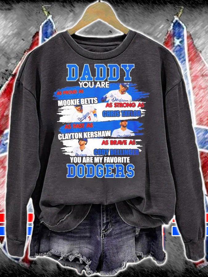 Dodgers Daddy You Are Mookie Betts As Strong As Chris Taylor T-Shirt