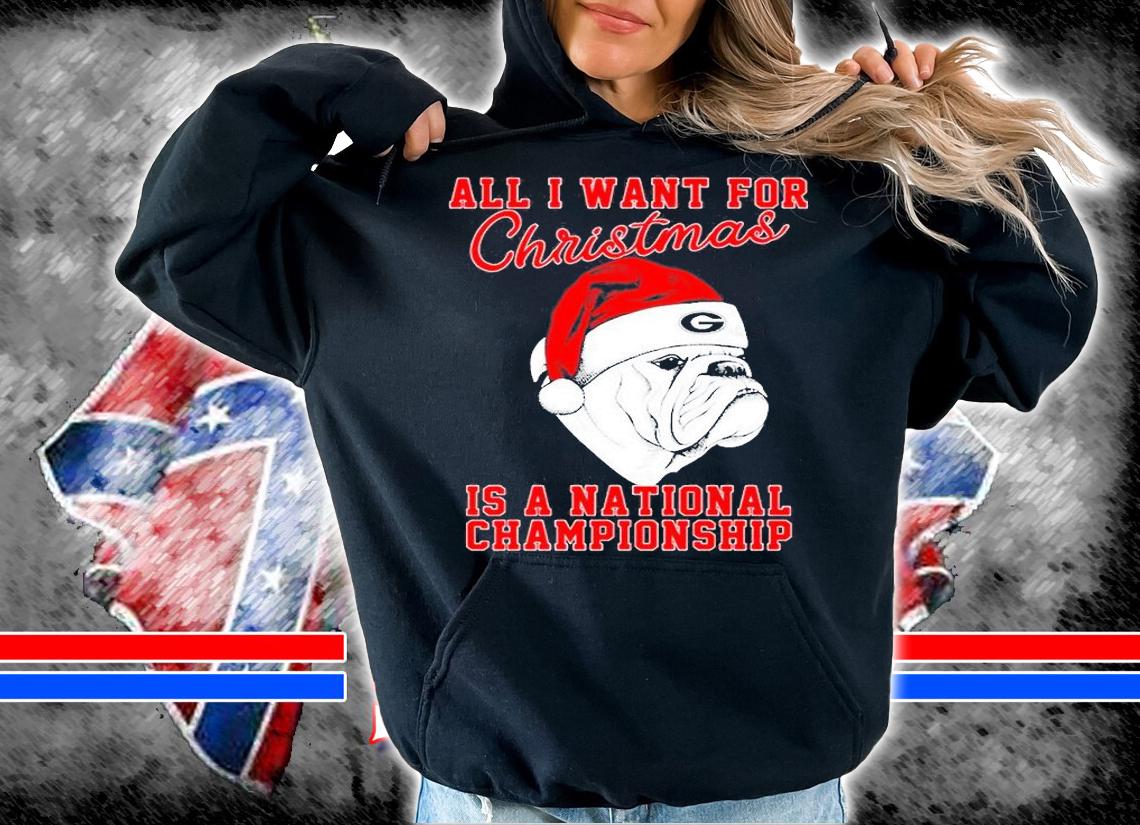 Georgia Bulldog Christmas National Champion T-Shirt hoodie