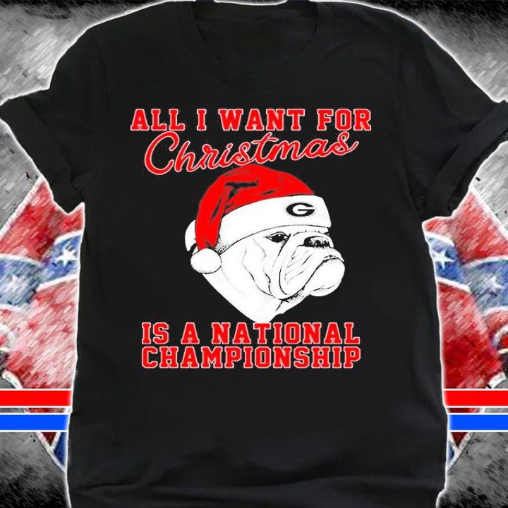 Georgia Bulldog Christmas National Champion T-Shirt shirt