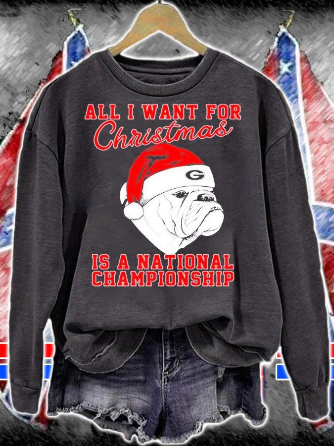 Georgia Bulldog Christmas National Champion T-Shirt sweatshirt