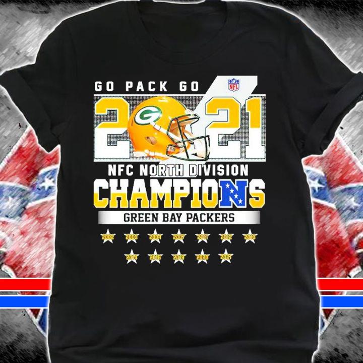 Go Pack Go 2021 NFC North Division Champions Green Bay Packer Shirt shirt