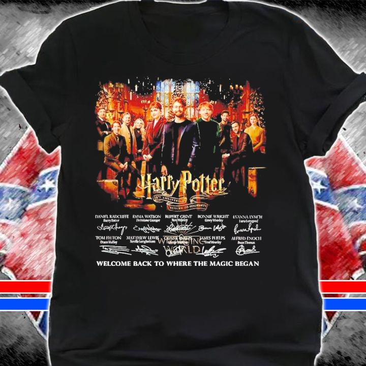 Harry Potter Signatures Welcome Back To Where The Magic Began Shirt shirt