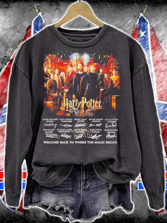 Harry Potter Signatures Welcome Back To Where The Magic Began Shirt sweatshirt