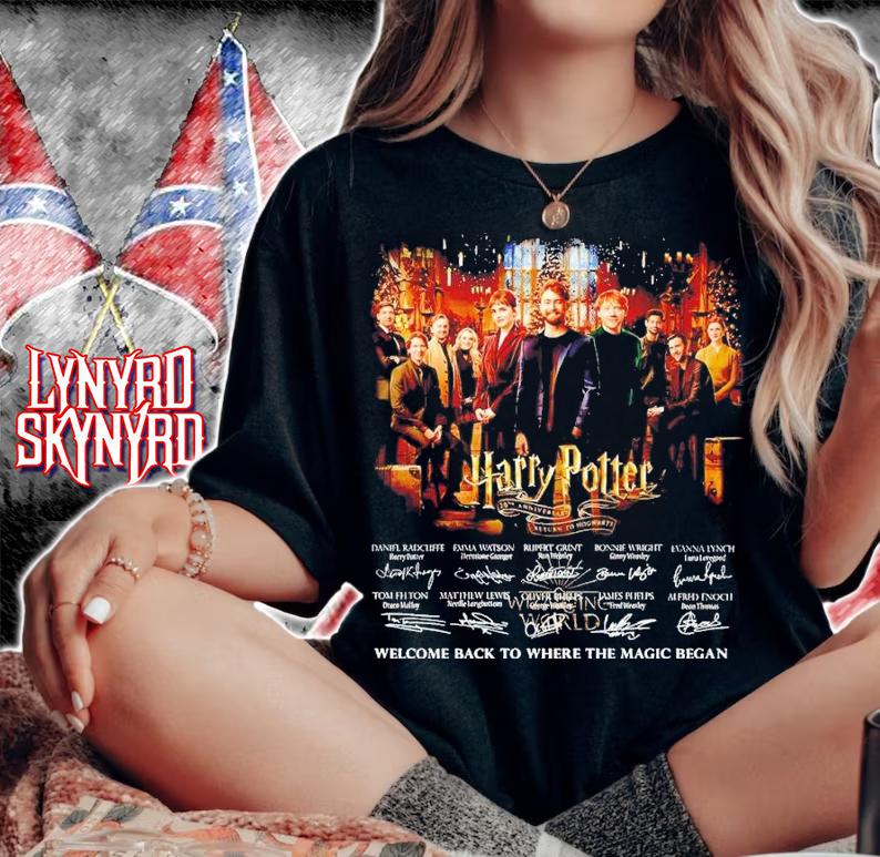Harry Potter Signatures Welcome Back To Where The Magic Began Shirt woman shirt