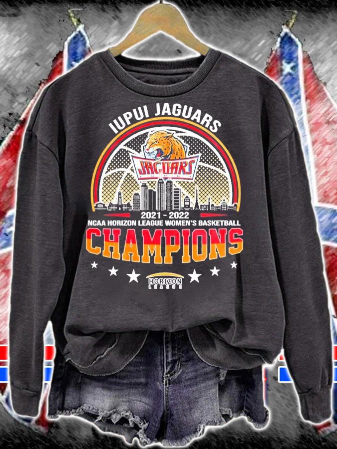 Iupui Jaguars NCAA Horizon League Women's Basketball 2021-2022 Champions Shirt