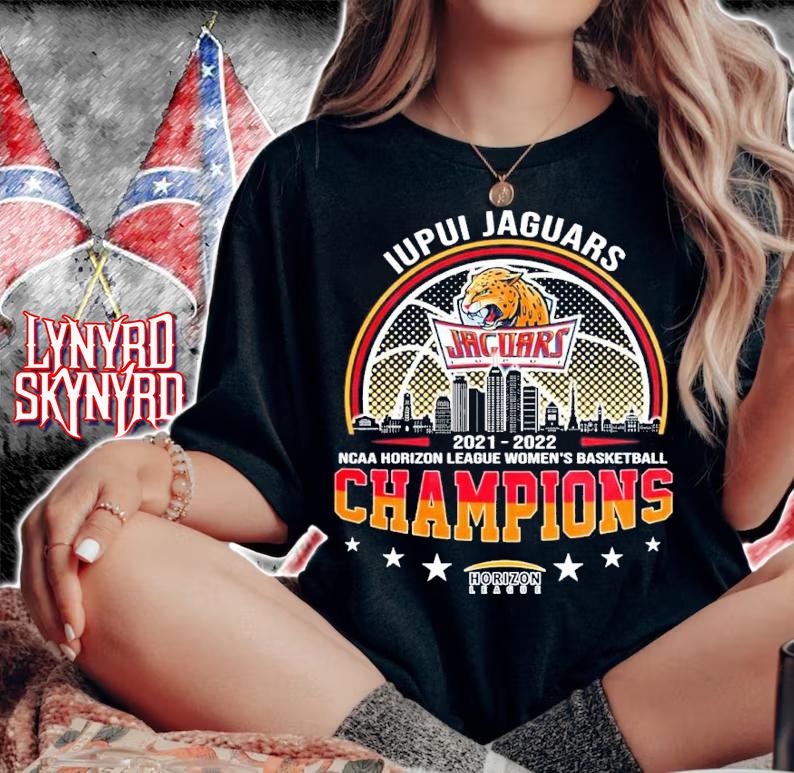 Iupui Jaguars NCAA Horizon League Women's Basketball 2021-2022 Champions Shirt
