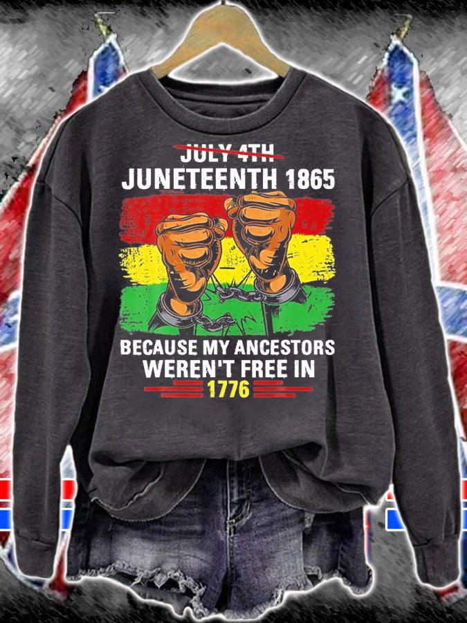 July 4Th Junenth 1865 Because My Ancestors Juneteenth Vintage T-Shirt