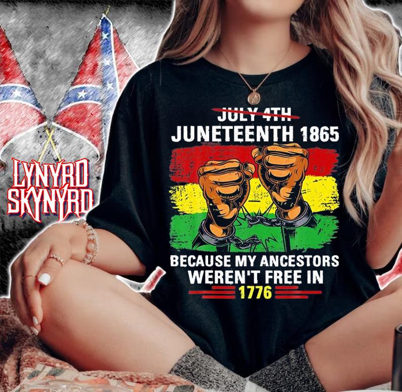 July 4Th Junenth 1865 Because My Ancestors Juneteenth Vintage T-Shirt