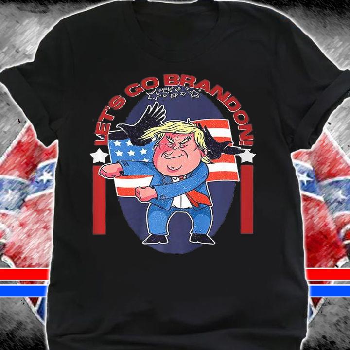 Let's Go Brandon Dabbing Trump Pro American Flag Anti Biden T-Shirt shirt