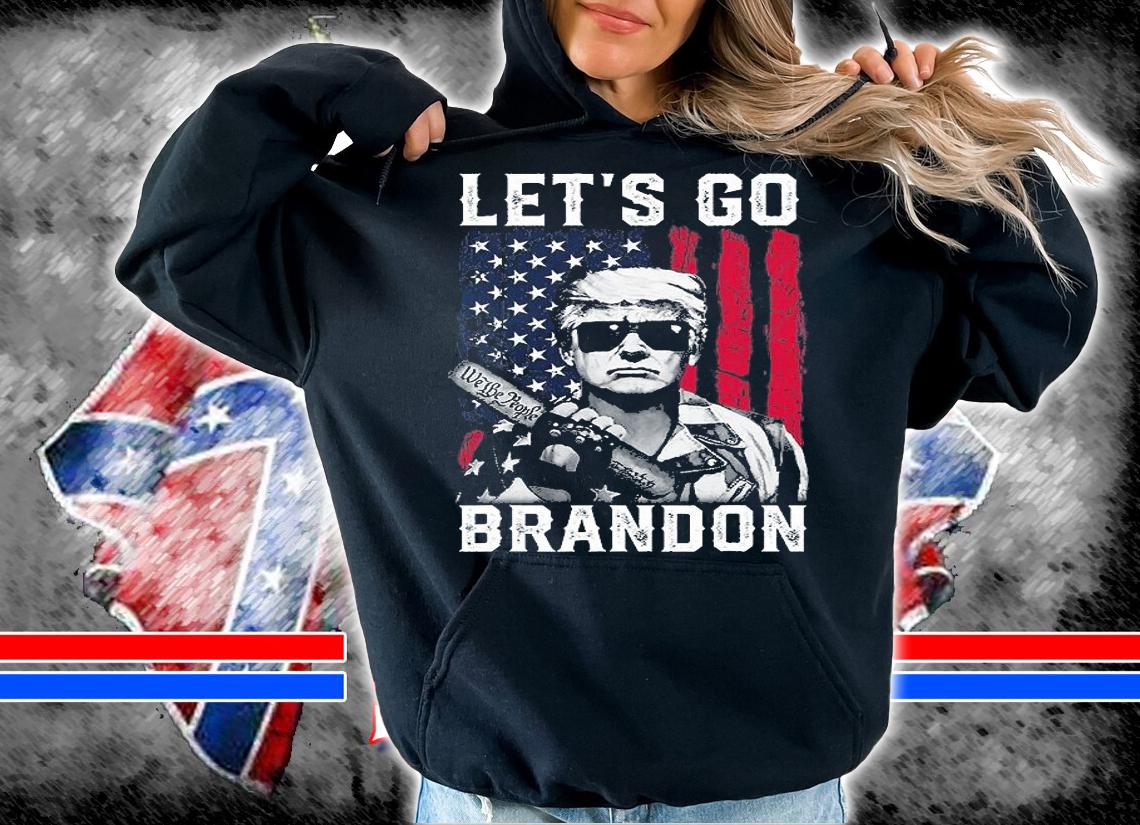 Lets Go Brandon Trump And America Flag Anti Biden Vintage T-Shirt hoodie