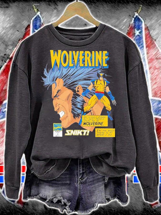 Marvel Comics Wolverine Classic Logan Retro Shirt sweatshirt