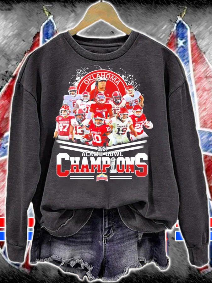 Oklahoma Sooners 2021 Alamo Bowl Champions Shirt sweatshirt