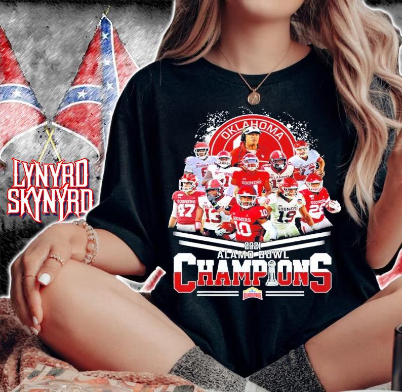 Oklahoma Sooners 2021 Alamo Bowl Champions Shirt woman shirt
