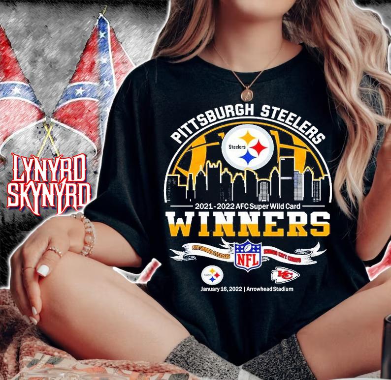 Pittsburgh Steelers 2021 2022 AFC Super Wild Card winners Pittsburgh Steelers vs Kansas City Chiefs shirt woman shirt