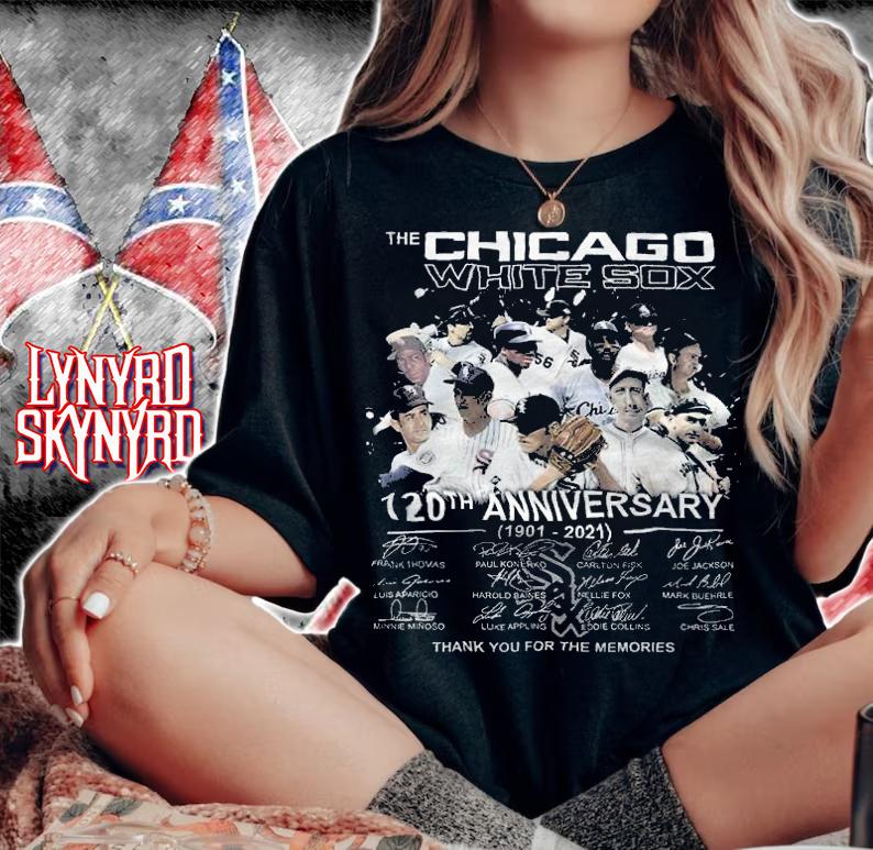 The Chicago White Sox 120th Anniversary 1901-2021 Signatures Shirt