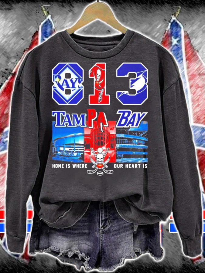 813 Tampa Bay home is where our heart is shirt
