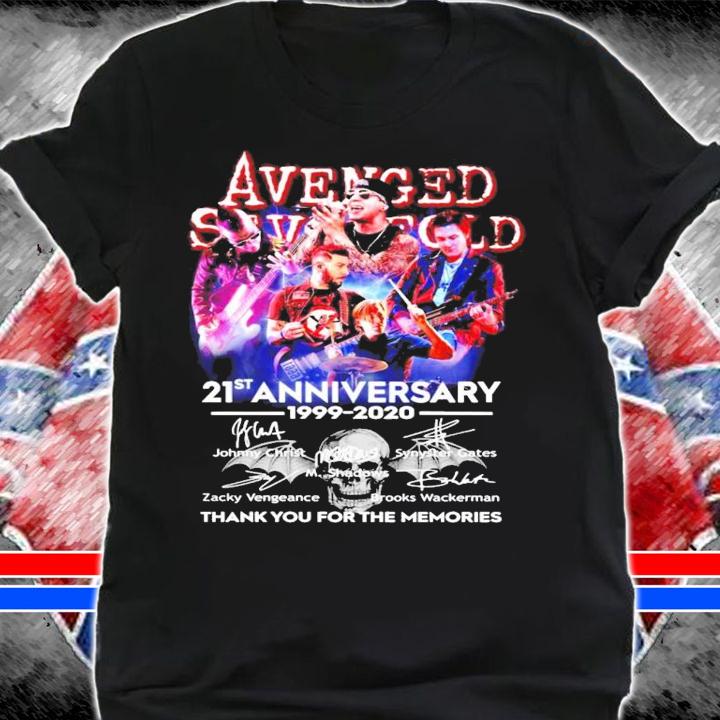 Avenged Sevenfold 21st anniversary 1999-2020 signatures shirt shirt