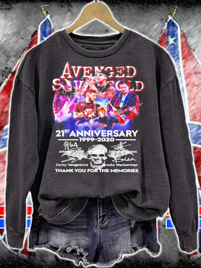 Avenged Sevenfold 21st anniversary 1999-2020 signatures shirt sweatshirt