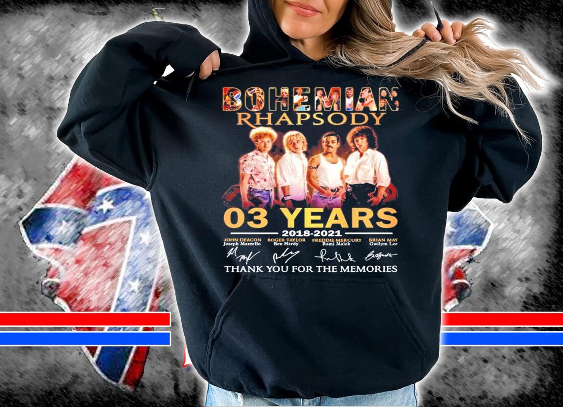 Bohemian Rhapsody 03 years 2018-2021 signatures shirt hoodie