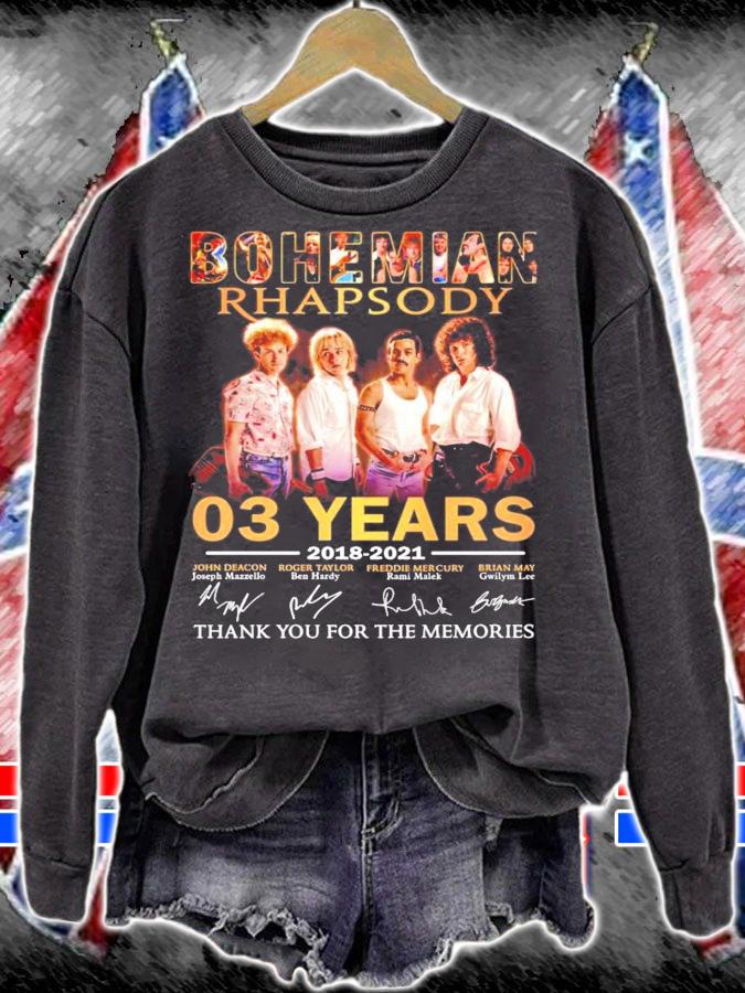 Bohemian Rhapsody 03 years 2018-2021 signatures shirt sweatshirt