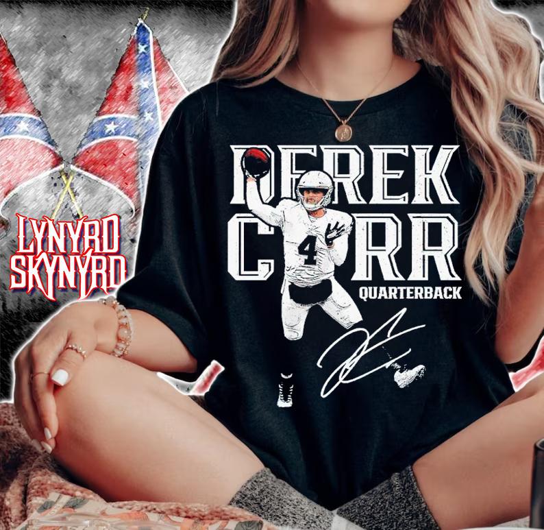 Derek Carr Emboss Las Vegas Football Shirt woman shirt