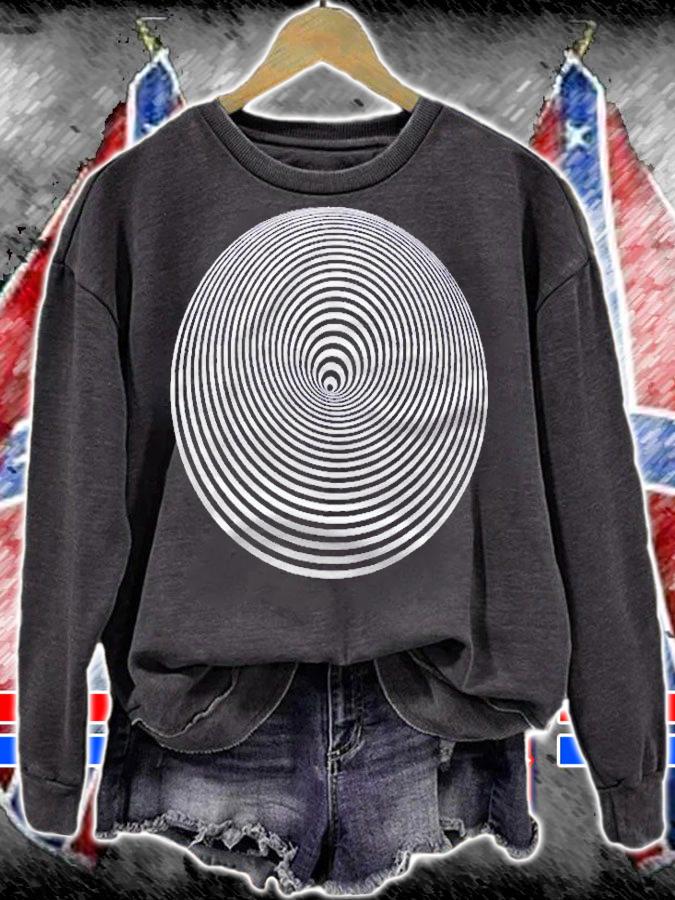 Enter The Vortex! Graphic Illusion Shirt sweatshirt