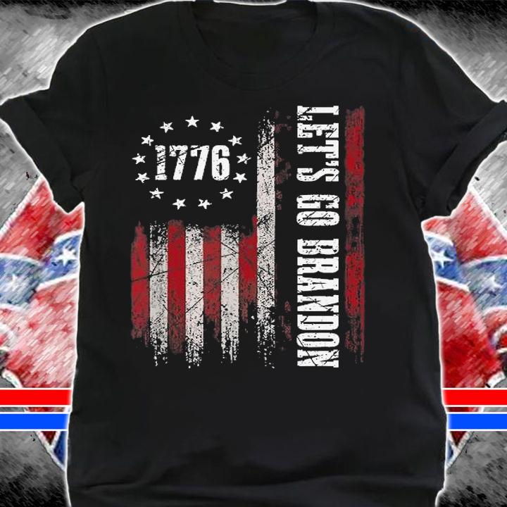 Let's Go Brandon USA Flag 1776 Vintage T-Shirt shirt
